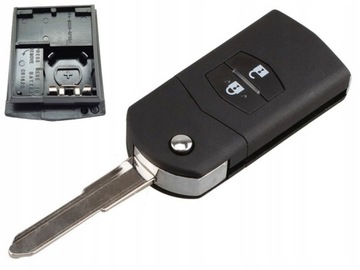 Корпус пульт (ключ) ключ mazda 2 3 5 6 cx-7 rx-8 bat1, фото