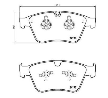 Brembo колодки тормозное mercedes-benz m-class, фото