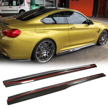 Carbon spoiler add-ons thresholds bmw f82 f83 m4 15up, buy