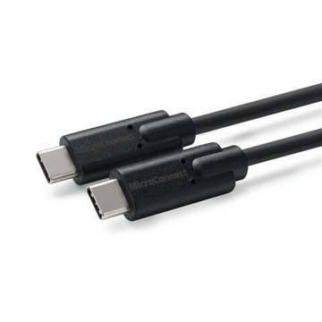 Microconnect usb3.2cc1 кабель usb 1 m usb 3.2 генерації 2 3.1 генерації 2 usb c чорний, фото