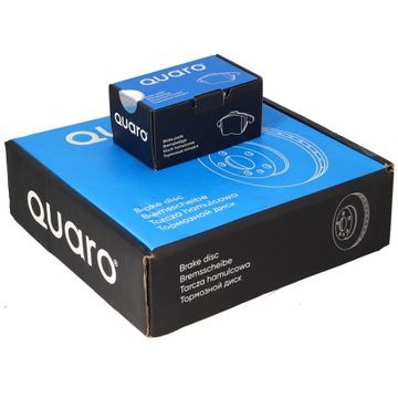 2× quaro qd1609 тормозной диск + quaro qp8569 набор колодок тормозных, тормоза дисковое, фото