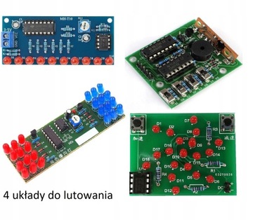 Pro zestaw do nauki lutowania 4 x układy diy kit, фото