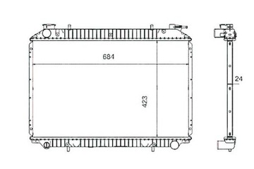 Nrf 519534 радиатор, система охлаждения двигателя, фото