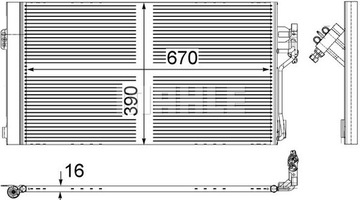 Mahle ac 761 000s конденсатор, кондиціонер, фото