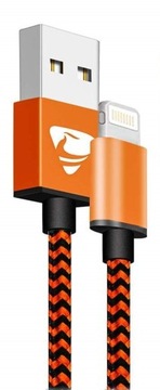 Aioneus lightning кабель iphone 1.8m оранжевый dane трансфер зарядка, фото