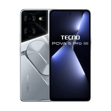 Smartfon tecno pova 5 pro 5g 8 gb / 256 gb 5g srebrny, фото