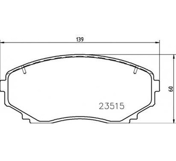 Brembo права 54 059 набор колодок тормозных, тормоза дисковое, фото