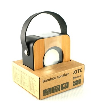 Колонка переносний xite bamboo speaker чорний 5 в, фото