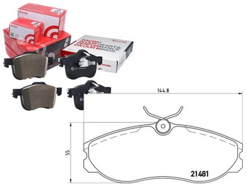 Brembo права 24 039 набор колодок тормозных, тормоза дисковое, фото