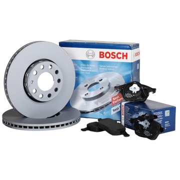 2× bosch 0 986 479 a26 тормозной диск + bosch 0 986 494 427 набор колодок тормозных, тормоза дисковое, фото