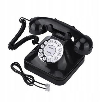 Телефон провідний vbestlife vintage wx3011 чорний, фото