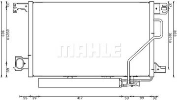 Конденсатор кондиционера db c209- a209- w203- cl203, фото