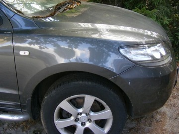 Hyundai santa fe 2 бок стойка левая порог задняя часть, фото