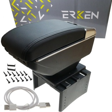 Armrest universal 7 x usb with clipboard black car, buy