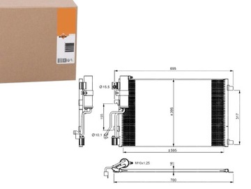 Nrf конденсатор радиатор кондиционера 43282 072034n, фото