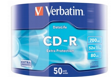 Плита verbatim cd-r extra protection 700mb 50 шт.., фото
