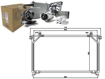Nissens конденсатор радиатор кондиционера 9211070p0, фото