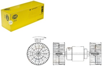 Вентилятор печки hella 351043381, фото
