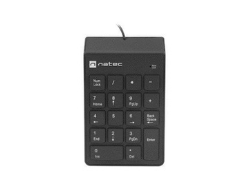 Цифрова клавіатура natec goby 2 usb чорний, фото