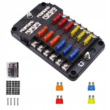 Box socket casing fuse from led 12v, buy