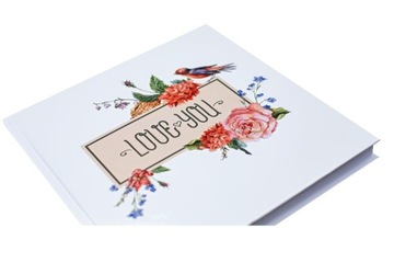 Книга гості кохання you - квіти 20 x 20 cm 50 карт, фото
