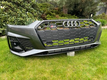 Audi a5 s5 чорний s line 8w6 b9 8w 2021 бампер рестайлінг lifting фото №1