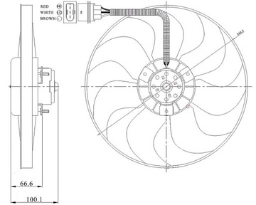 Nrf 47204 вентилятор, охолодження двигуна фото №1