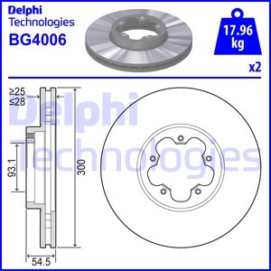 Delphi bg4006 диск гальмівна фото №1