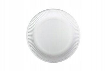 Біла паперова тарілка 18 см (100шт) тарілки