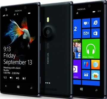 Nokia Lumia 925 Black + зарядний пристрій LTE 16GB BT WiFi