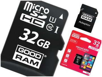 GOODRAM MICRO SD КАРТА 32 ГБ MICRO 10 UHS + АДАПТЕР