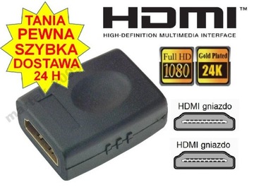 ADAPTER HDMI - HDMI f/f złączka typ BECZKA