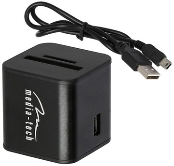 Кардрідер Media-Tech Cube SD microSD MMC Memory