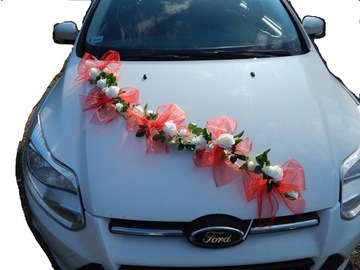 Dekoracja samochodu na ślub ozdoby na auto GIRLAND