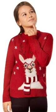 Олень пуловер свитер Рождество * 122-128