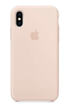 Silikonowe Etui Case APPLE iPhone X Pink Sand