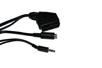 Кабель Scart / штекер Mini din 4 pin + штекер 3,5 ster