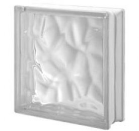 Стеклянный блок, стеклянный кирпич, 24 см, облако