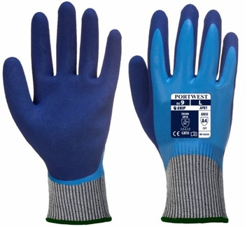 Водонепроникні рукавички з захистом від порізів ZM: 6-XS