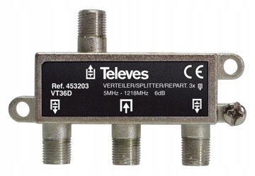 Сплиттер 1/3 TELEVES spliter (4532) 3 TV dvb-t