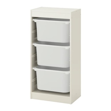 IKEA TROFAST книжный шкаф 3 контейнера для игрушек белый