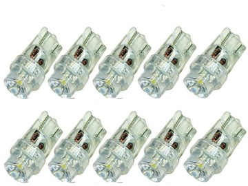 светодиодная лампа T10 w5w w3w матовый белый холодный 24V x10