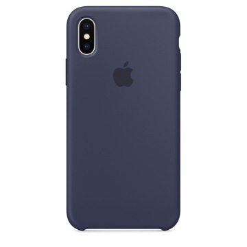 Silikonowe Etui Case APPLE iPhone XS Midnight Blue
