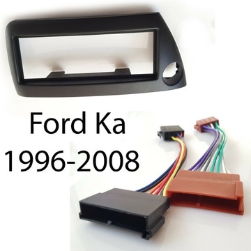 Рамка решетка радиатора FORD KA Черный + куб ISO