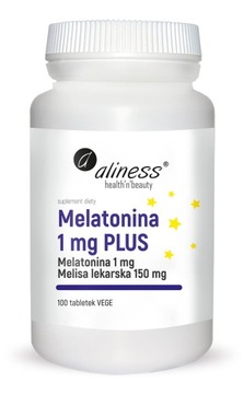 Aliness мелатонин 1 мг плюс Мелисса спокойный сон