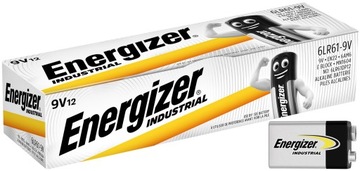 12x потужний акумулятор Energizer Industrial 6LR61 6F22 EN22 9V