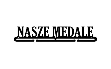 Наши медали # 1-черный-медаль вешалка металл