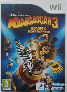 игра MADAGASCAR 3 EUROPES MOST WANTED NINTENDO Wii