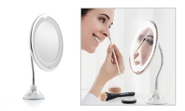 Зеркало Увеличительное LED с Плечом и Присоской