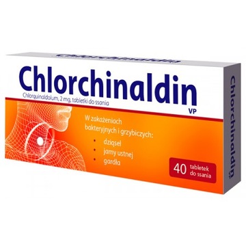 Chlorchinaldin VP горло кашель 40 табл. для всмоктування